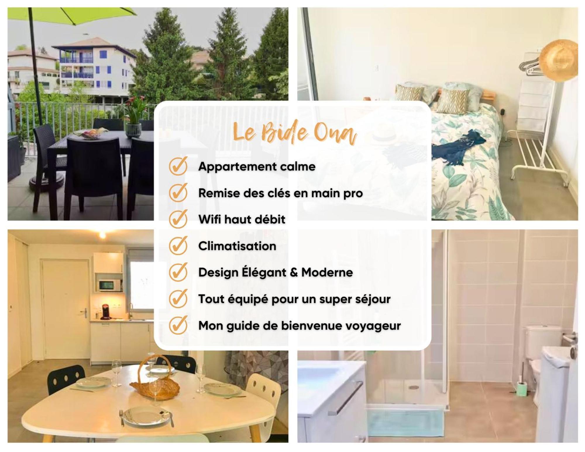 Bide Ona - Centre - Terrasse - Parking Apartment บาย็อนน์ ภายนอก รูปภาพ